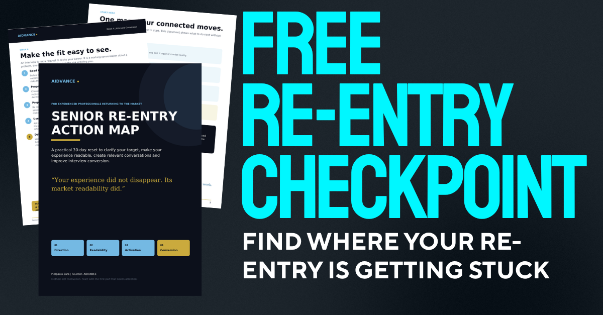 Free Senior Re-entry Checkpoint and Action Map